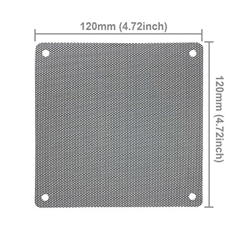HASTHIP® 10PCS 12cm PC Fan Dust Filter Black Square Computer Mesh Dustproof Case Cover Cooler with 20 Screws HASTHIP® 10PCS 12cm PC Fan Dust Filter Black Square Computer Mesh Dustproof Case Cover Cooler with 20 Screws